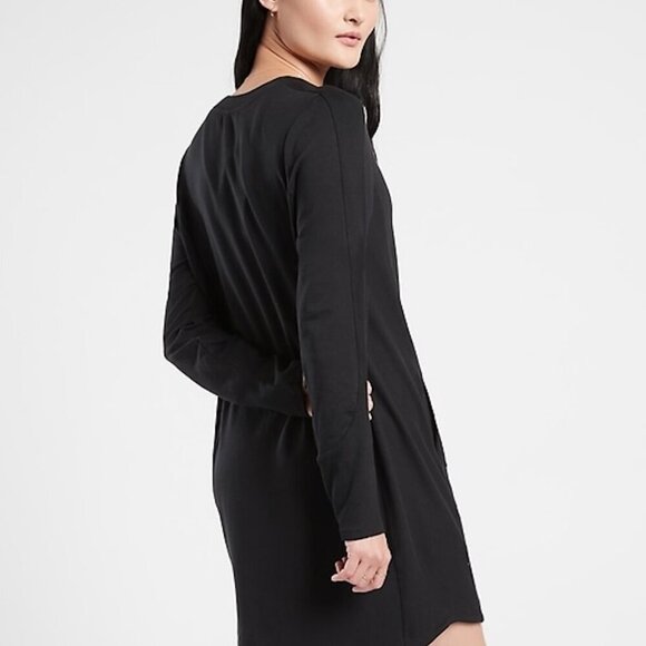 Athleta - Balance Sweatshirt Dress in Black, size Medium. Style 599867. - Picture 10 of 13